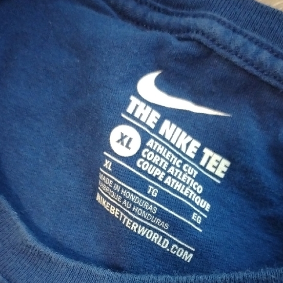 Nike Blue 'Just Do It' T-Shirt - Picture 3 of 10